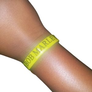 Bob marley multicolored silicone bracelet